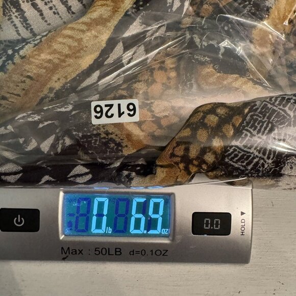 Vintage Lew Magram Collection Sheer Button Shirt Dress Size 16 Retro Bohemian - Picture 11 of 11